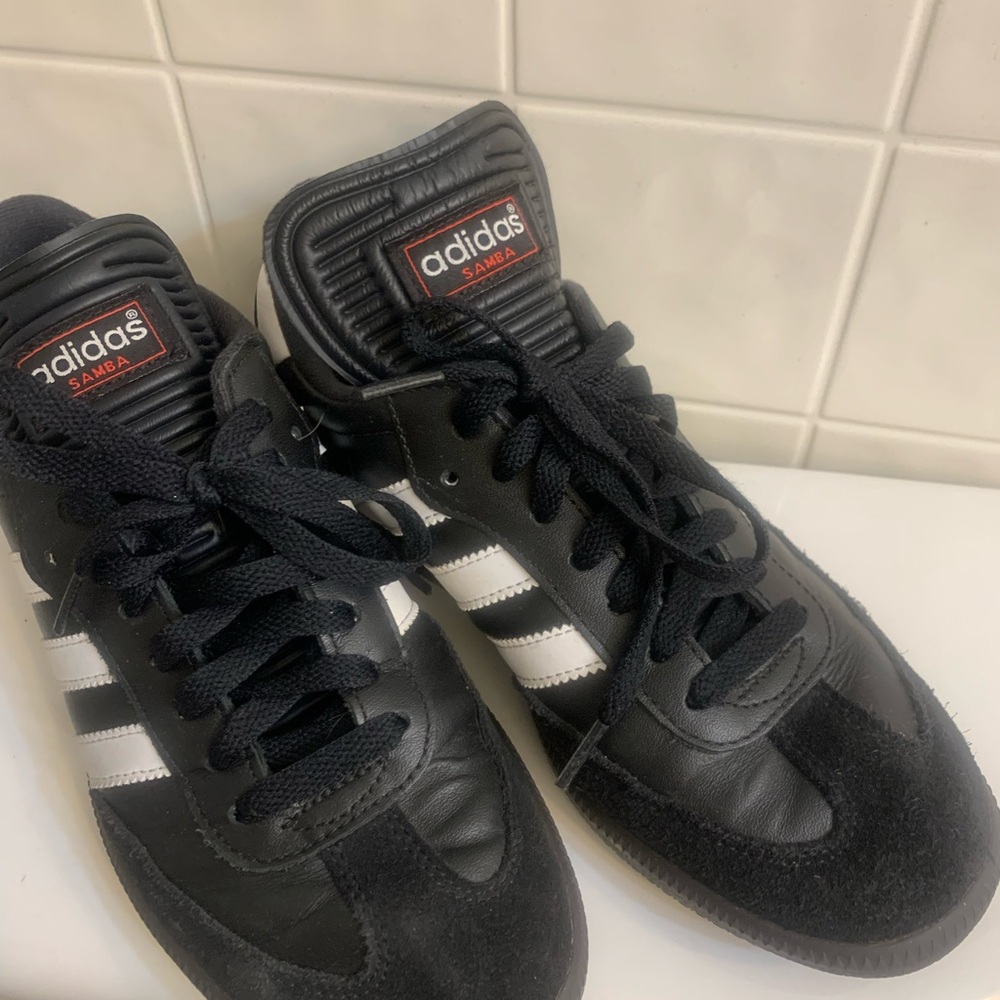 Adidas Black and White Samba Sneakers